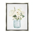 thumbnail image 1 of Stupell Industries White Floral Bouquet Vintage Laundry Text Jar Graphic Art Luster Gray Floating Framed Canvas Print Wall Art, Design by Lettered and Lined, 1 of 5