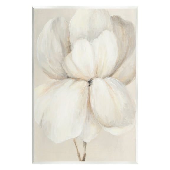 Stupell Industries White Flower Blossom Botanical & Floral Painting Unframed Art Print Wall Art, 10 x 15