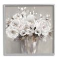 thumbnail image 1 of Stupell Industries White Flower Bunches Botanical & Floral Painting Gray Framed Art Print Wall Art, 12 x 12, 1 of 9