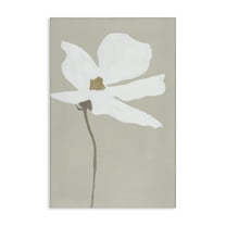 Stupell Industries White Flower Sprout Botanical & Floral Painting Gallery Wrapped Canvas Art Print Wall Art, 16 x 24