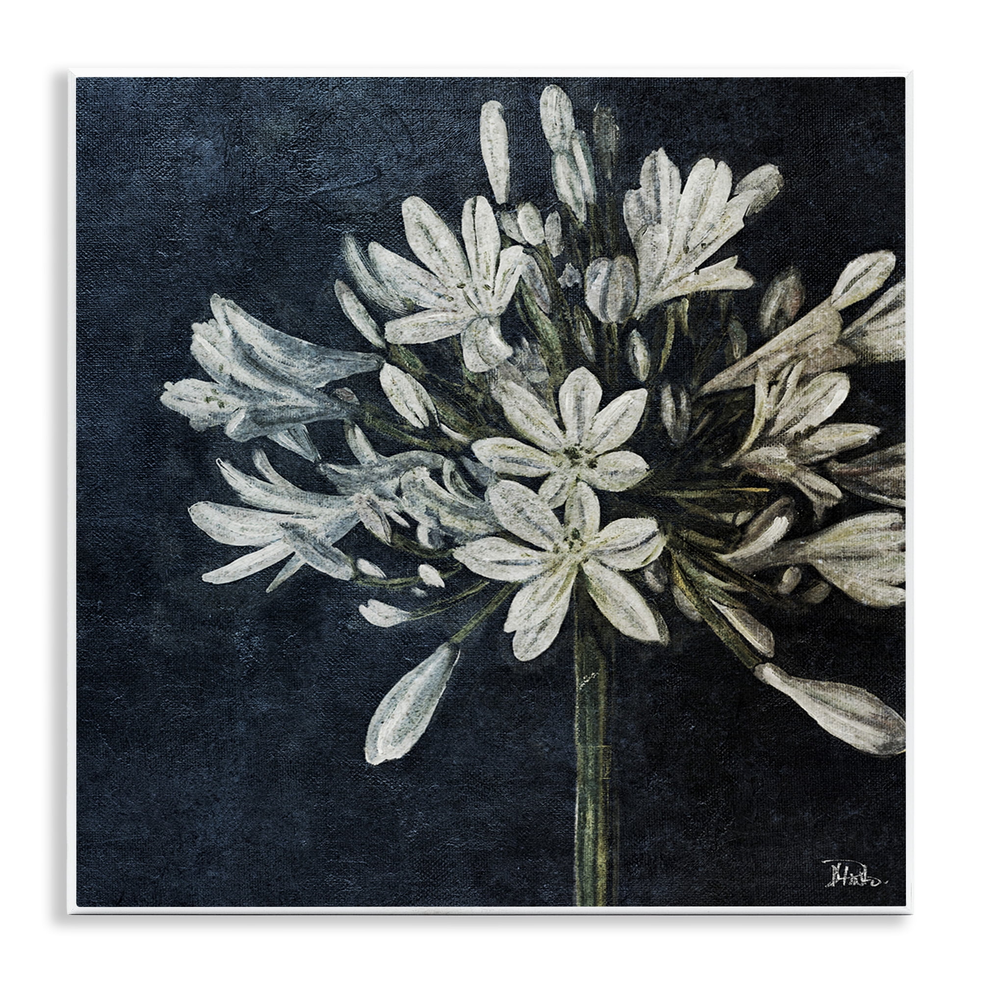 Stupell Industries White Herb Blooms Botanical & Floral Painting Unframed Art Print Wall Art, 12 x 12