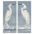 thumbnail image 1 of Stupell Industries White Herons with Ocean Wave Animals Painting Wrapped Canvas Canvas Art Print Wall Art, 10 x 24, Set of 2, 1 of 7