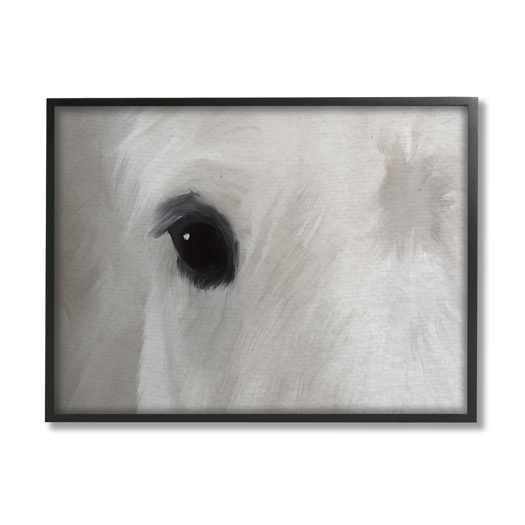 Stupell Industries White Horse Bold Eye Wild Stallion Close Up, 20 x 16, Design by Leah Straatsma