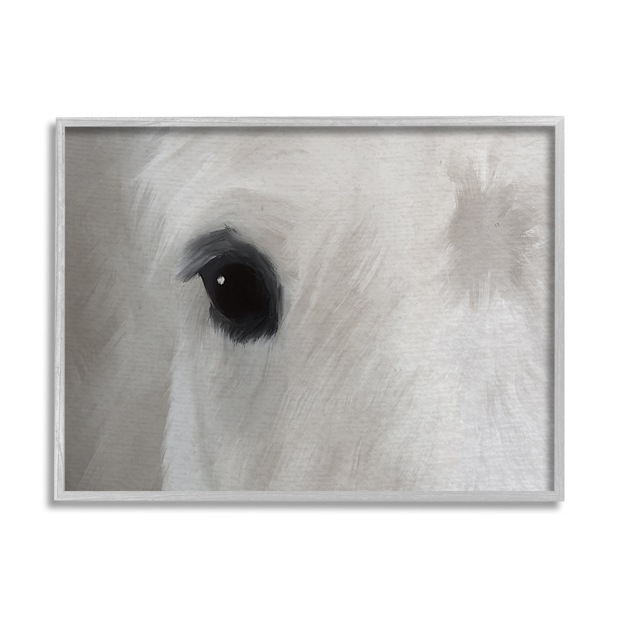 Stupell Industries White Horse Bold Eye Wild Stallion Close Up, 30 x 24, Design by Leah Straatsma