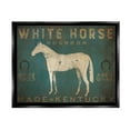 thumbnail image 1 of Stupell Industries White Horse Bourbon Vintage Sign Graphic Art Jet Black Floating Framed Canvas Print Wall Art, Design by Ryan Fowler, 1 of 8