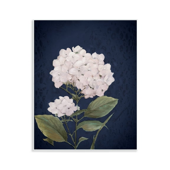Stupell Industries White Hydrangea Blossom Botanical & Floral Painting Unframed Art Print Wall Art, 11 x 14
