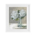 thumbnail image 1 of Stupell Industries Traditional White Hydrangeas Glass Vase White Framed Print Under Glass, 17 x 21, by Carol Robinson, 1 of 8