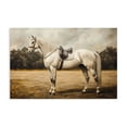 thumbnail image 1 of Stupell Industries Rustic Lodge White Mare with Saddle Canvas Art, 45 x 30, by Petals Prints Design, 1 of 8