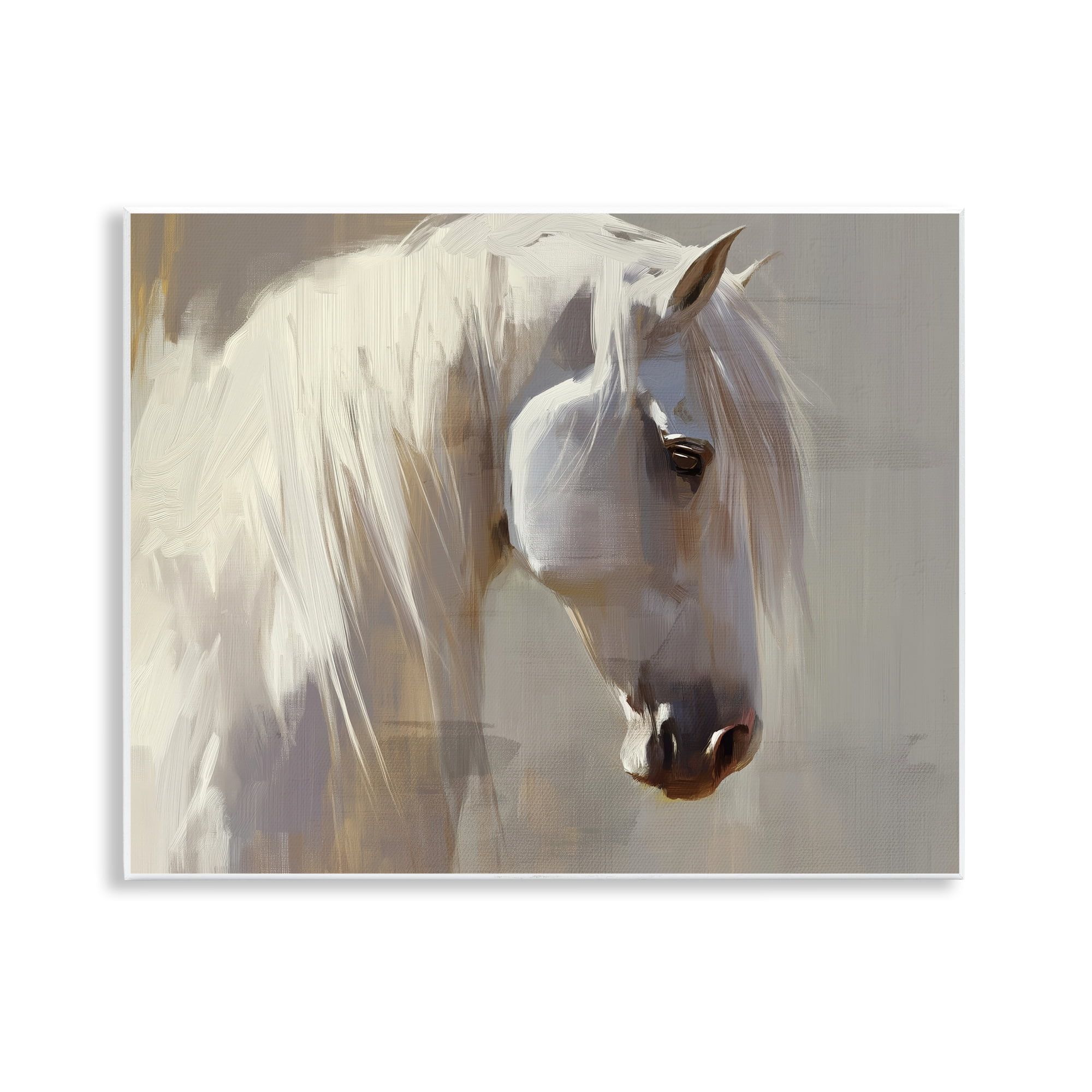 Stupell Industries White Moon Horse Wall Plaque Art, design by Svetlana Aleynikova