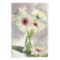 Stupell Industries White Mums Painting Botanical & Floral Painting Unframed Art Print Wall Art, 10 x 15