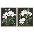 thumbnail image 1 of Stupell Industries Cottage White On Black Blooms Brown 2pc Floating Frame Art Set, 17 x 21 each, by Lucille Price, 1 of 7