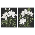 thumbnail image 1 of Stupell Industries Cottage White On Black Blooms 2pc Canvas Art Set, 16 x 20 each, by Lucille Price, 1 of 7