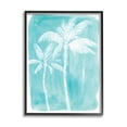 thumbnail image 1 of Stupell Industries White Palm Tree Beach Blue Tropic Painting,16 x 20, Design by Kamdon Kreations, 1 of 5