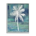 thumbnail image 1 of Stupell Industries White Palm Tree Leaves Abstract Green Background Framed Wall Art, 24 x 30, Design by Kristen Dew, 1 of 5