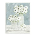 thumbnail image 1 of Stupell Industries White Poppies Flower Bouquets Country Jars Soft Blue, 10 x 15, Design by Cindy Jacobs, 1 of 4