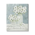 thumbnail image 1 of Stupell Industries White Poppies Flower Bouquets Country Jars Soft Blue, 24 x 30, Design by Cindy Jacobs, 1 of 7