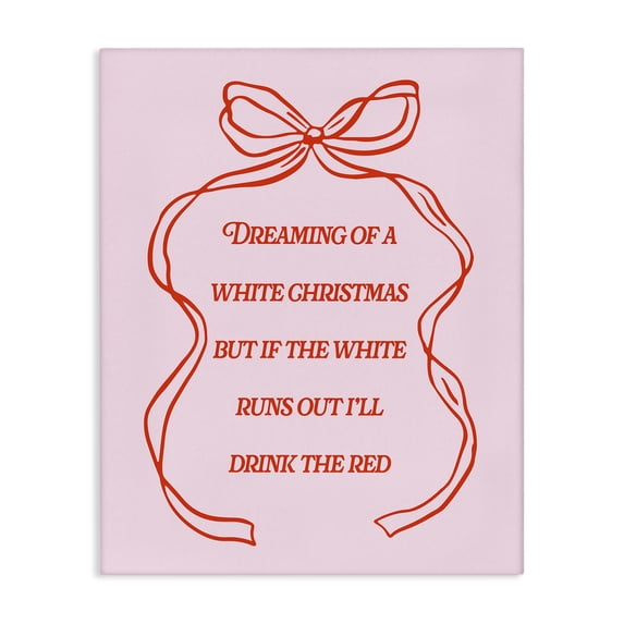 Stupell Industries Eclectic White & Red Christmas Wine Canvas Art, 16 x 20, by House of Lulu