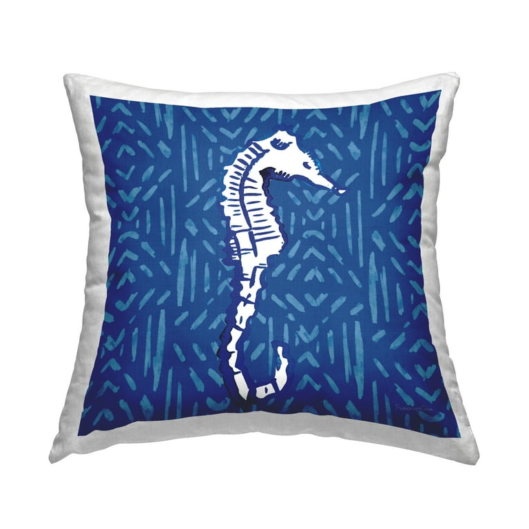 Blue Diamond Patterned Throw Pillow Blue Diamond Patterned Throw Pillow