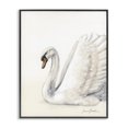 thumbnail image 1 of Stupell Industries Transitional White Swan in Repose Black Framed Giclee Art, 11 x 14, by Sara Baker, 1 of 8
