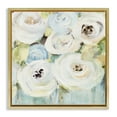 thumbnail image 1 of Stupell Industries White Swirling Roses Botanical & Floral Painting Gold Floater Framed Art Print Wall Art, 18 x 18, 1 of 10