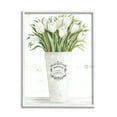 thumbnail image 1 of Stupell Industries White Tulip Bouquet in Parisian Vase Floral Arrangement, 16 x 20,Design by Cindy Jacobs, 1 of 8