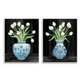 thumbnail image 1 of Stupell Industries White Tulips Chinese Ceramic Urn Patterned Porcelain,10 x 15, Design by Cindy Jacobs, 1 of 5