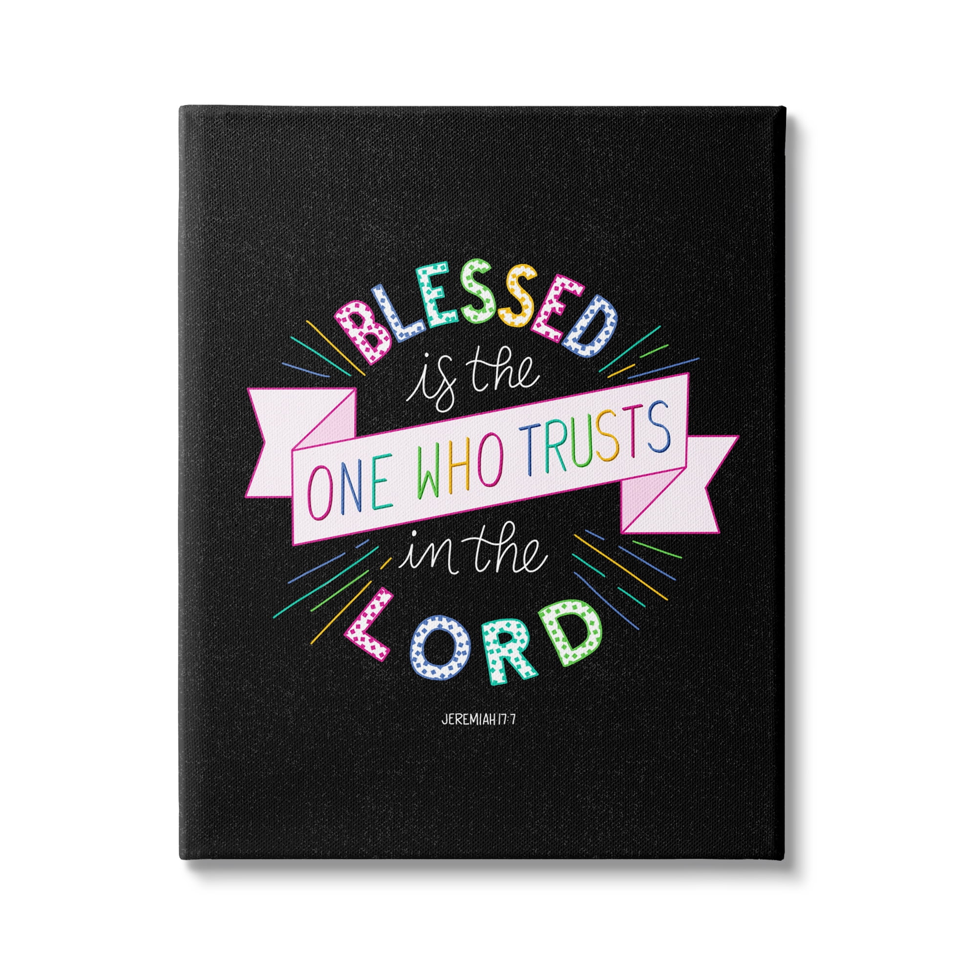 Stupell Industries Who Trusts in the Lord Jeremiah 17:7 Proverbs, 24 x 30, Design by Raye Allison Creations