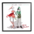 thumbnail image 1 of Stupell Industries Who Wore It Best Christmas Fashion Graphic Art Black Framed Art Print Wall Art, Design by Alison Petrie, 1 of 7