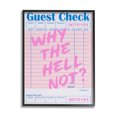 thumbnail image 1 of Stupell Industries Why Not Vintage Receipt Inspirational Painting Black Framed Art Print Wall Art, 16 x 20, 1 of 9