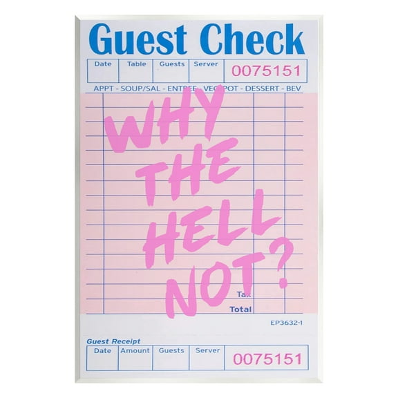 Stupell Industries Why Not Vintage Receipt Inspirational Painting Unframed Art Print Wall Art, 10 x 15