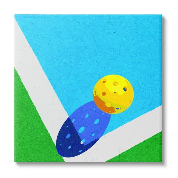 Stupell Industries Wiffle Ball Court Abstract Sports Sports Painting Gallery Wrapped Canvas Print Wall Art