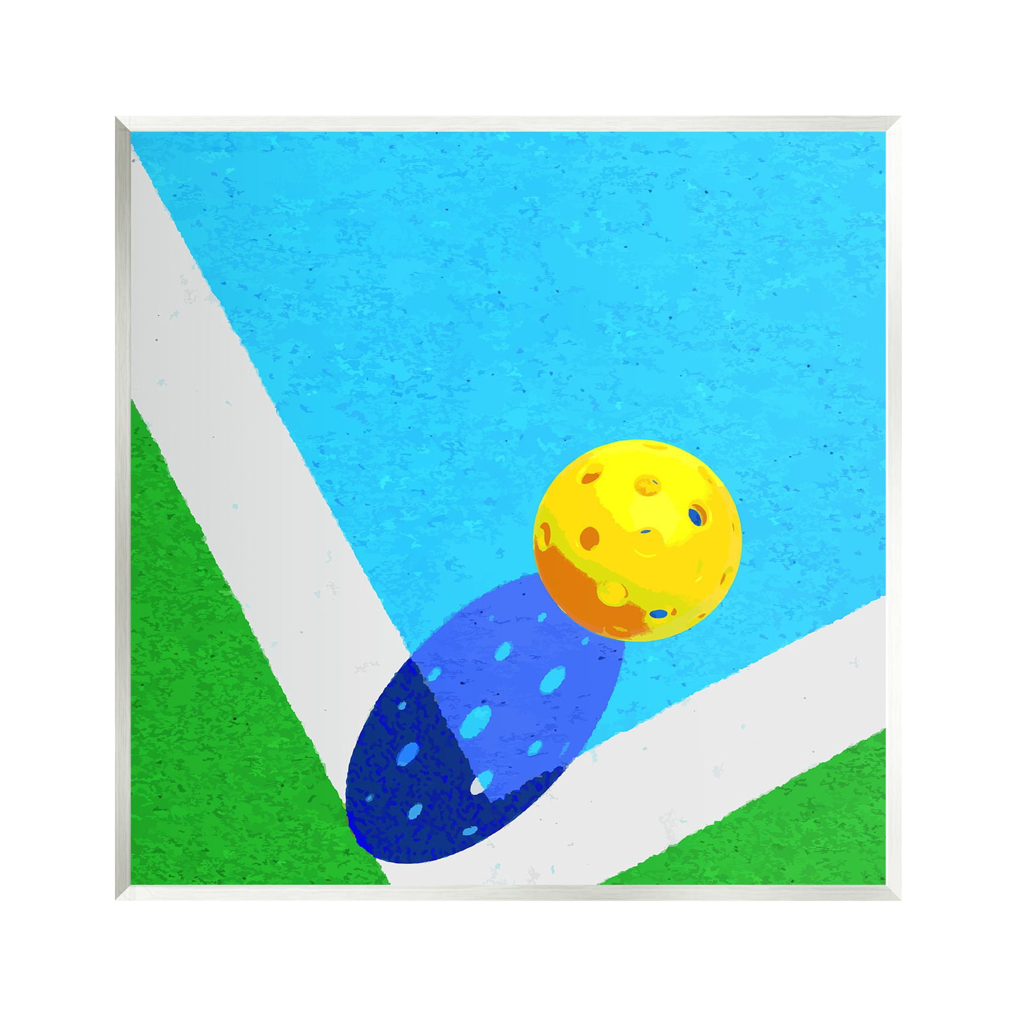 Stupell Industries Wiffle Ball Court Abstract Sports Sports Painting Unframed Art Print Wall Art