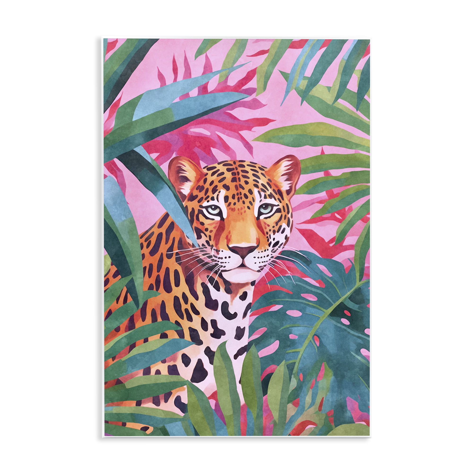 Stupell Industries Wild At Heart Leopard Wall Plaque Art, design by Andrea Haase