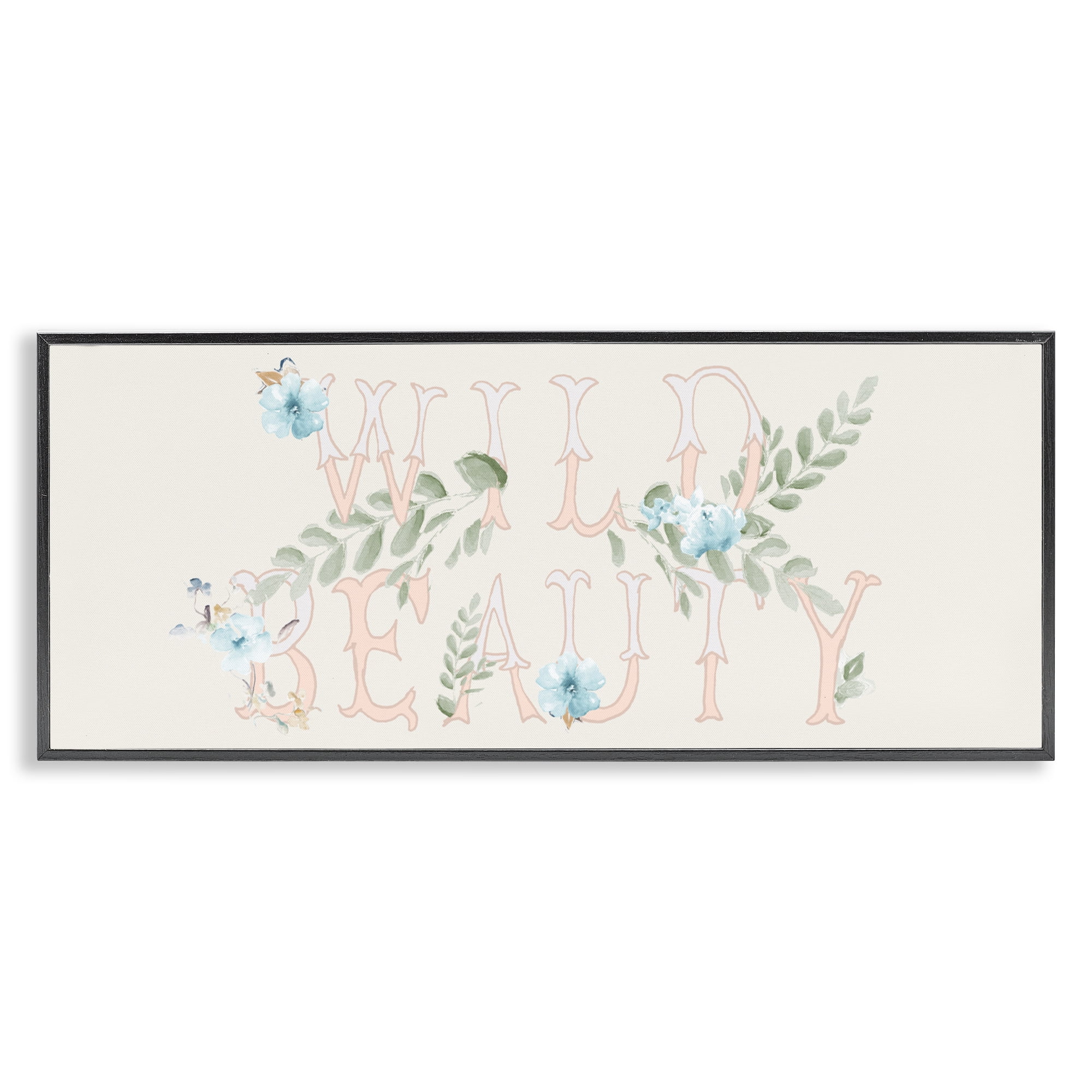 Stupell Industries Wild Beauty Florals Black Framed Giclee Art, design by Patricia Pinto