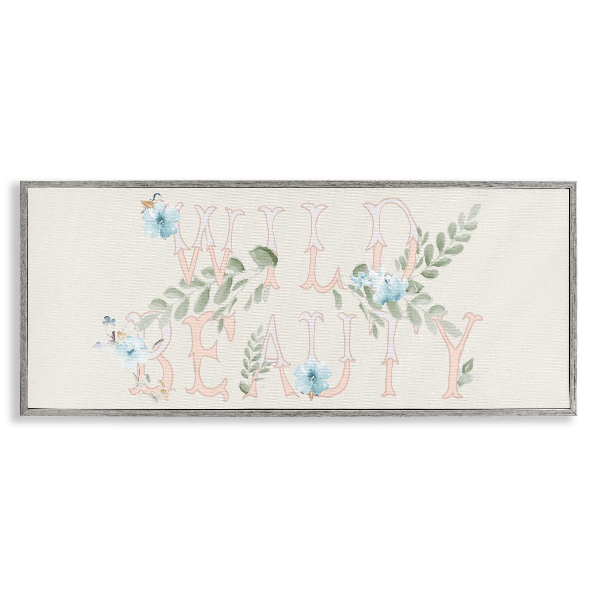 Stupell Industries Wild Beauty Florals Gray Framed Giclee Art, design by Patricia Pinto