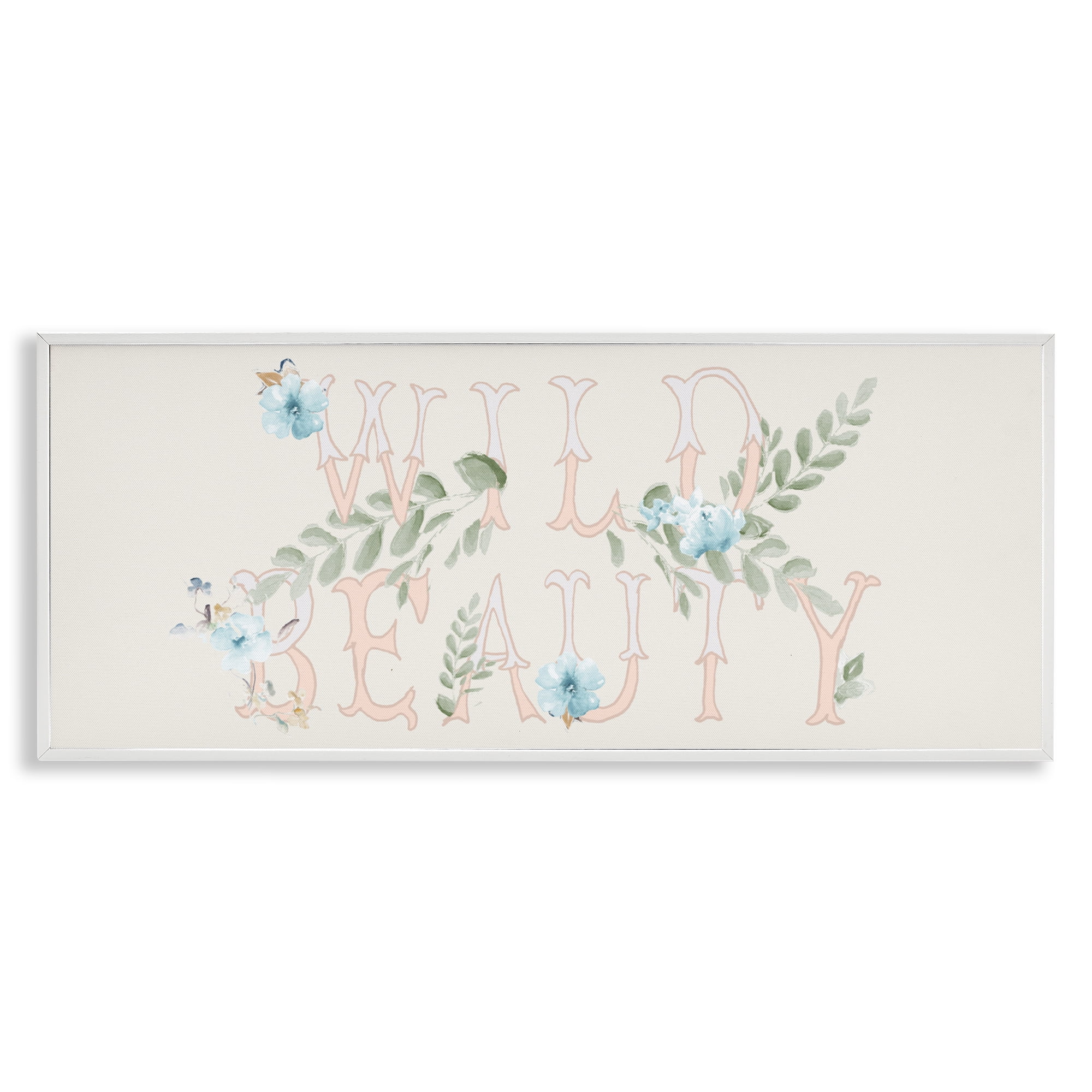 Stupell Industries Wild Beauty Florals White Framed Giclee Art, design by Patricia Pinto
