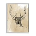 thumbnail image 1 of Stupell Industries Wild Buck Portrait Forest Animal Illustration Watercolor Pattern, 16 x 20, Design by Grace Popp, 1 of 5