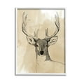 thumbnail image 1 of Stupell Industries Wild Buck Portrait Forest Animal Illustration Watercolor Pattern, 24 x 30, Design by Grace Popp, 1 of 5