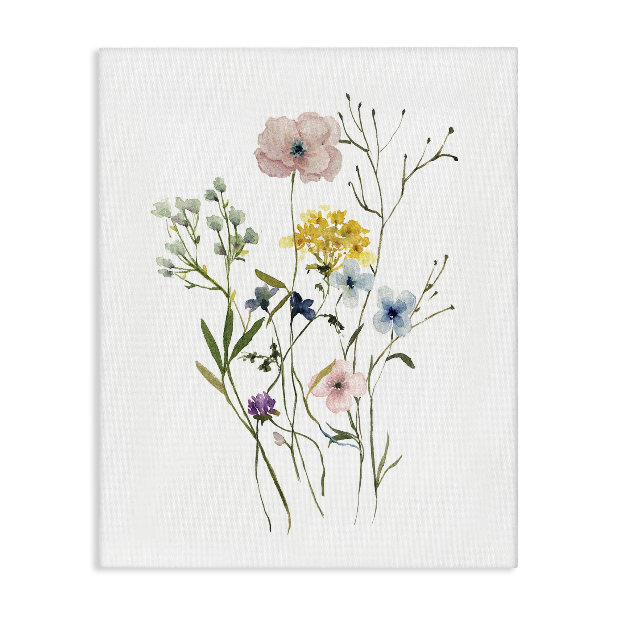 Stupell Industries Wild Country Blooms Botanical & Floral Painting Gallery Wrapped Canvas Art Print Wall Art, 30 x 40