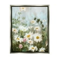 thumbnail image 1 of Stupell Industries Wild Daisies Blooming Meadow Botanical & Floral Painting Gray Floater Framed Art Print Wall Art, 1 of 6