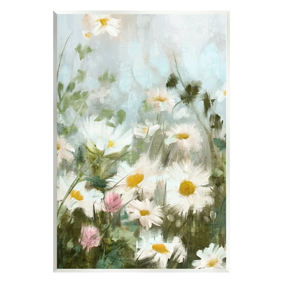Stupell Industries Wild Daisies Blooming Meadow Botanical & Floral Painting Unframed Art Print Wall Art