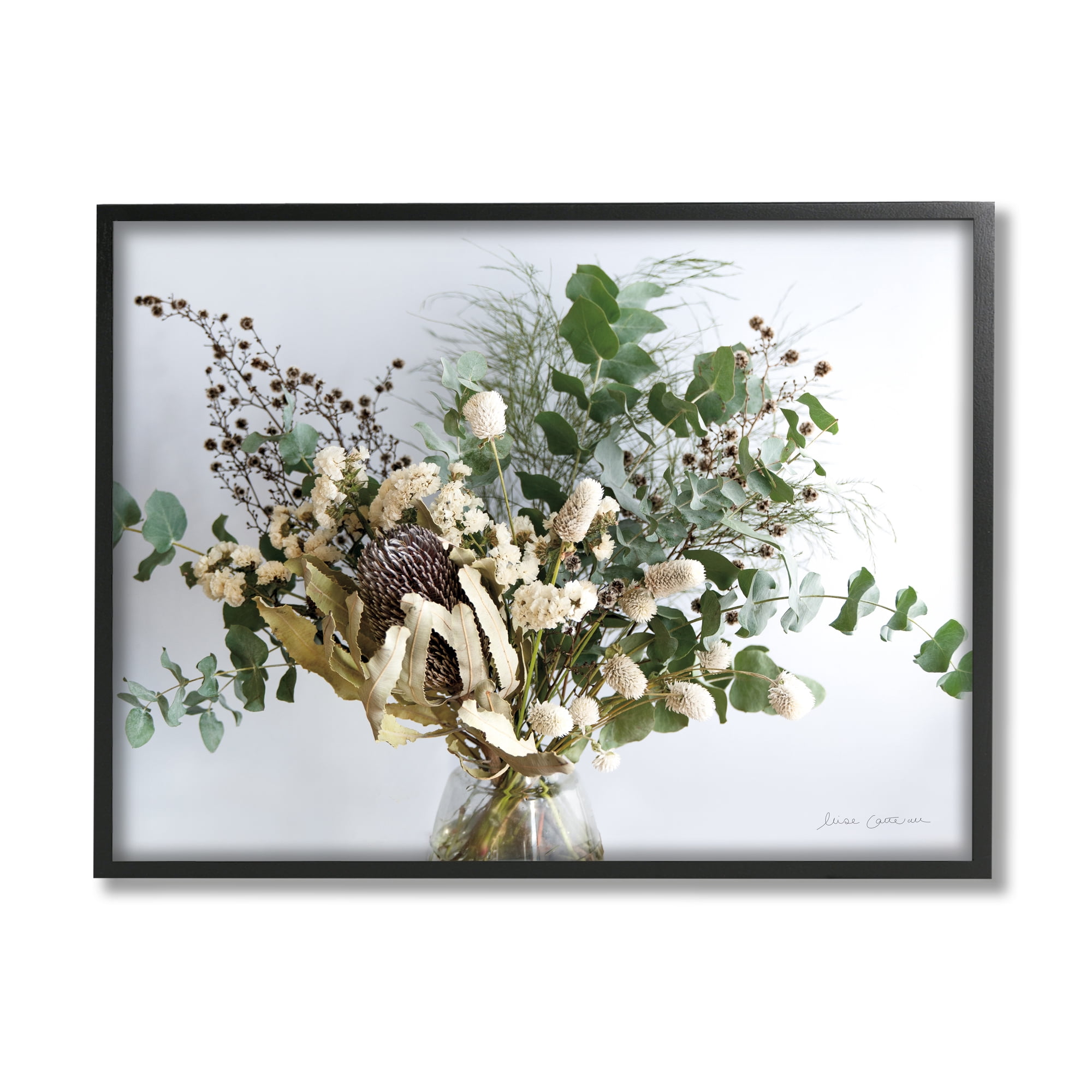 Stupell Industries Wild Foliage Bouquet Forest Plant Arrangement Botanical & Floral Photography Black Framed Art Print Wall Art, 16 x 20