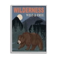 thumbnail image 1 of Stupell Industries Wild & Free Adventure Scene Mountain Forest Wildlife Graphic Art Gray Framed Art Print Wall Art, Design by Lisa Whitebutton, 1 of 5