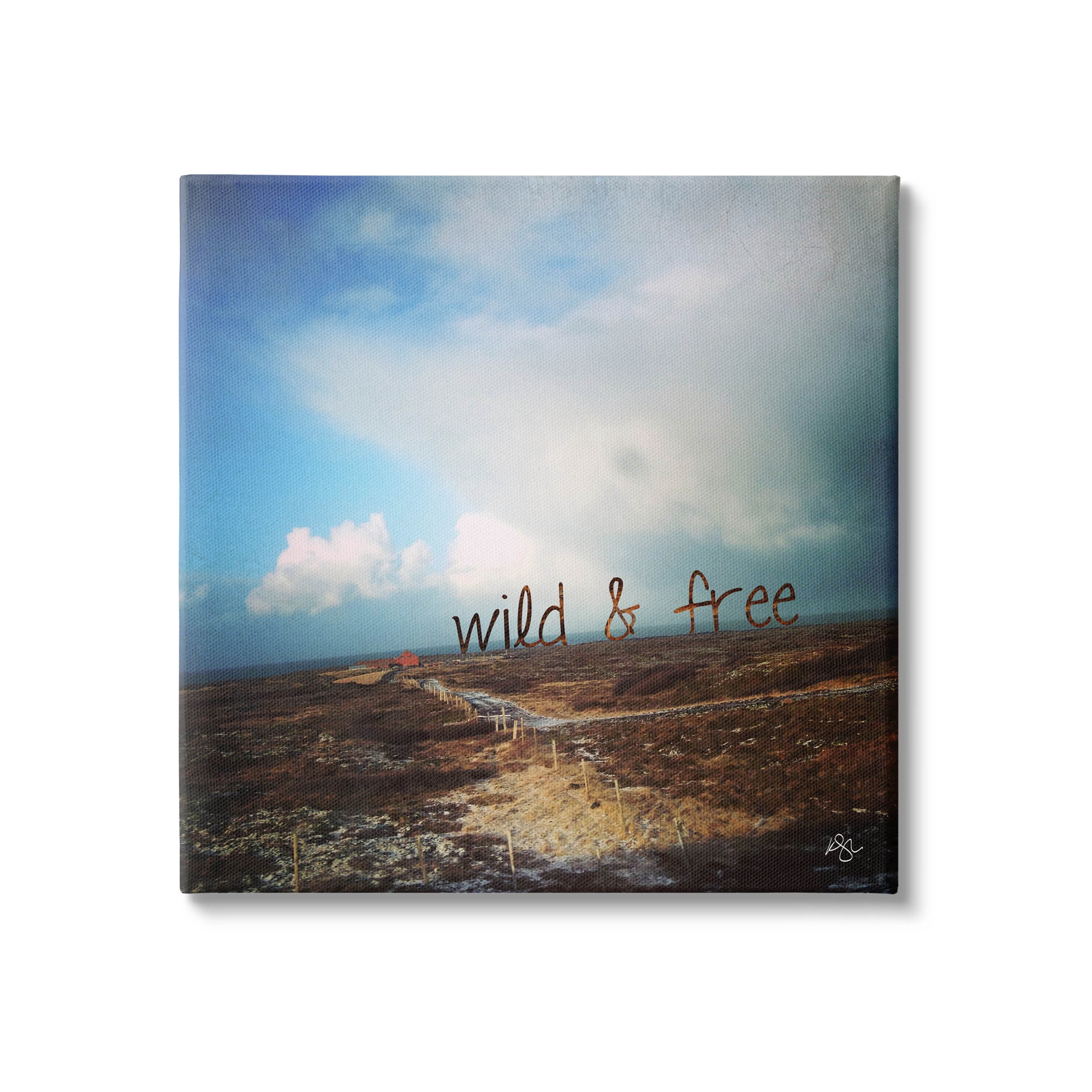 Stupell Industries Wild & Free Rural Landscape Graphic Art Gallery Wrapped Canvas Print Wall Art, Design by K. Kaufman
