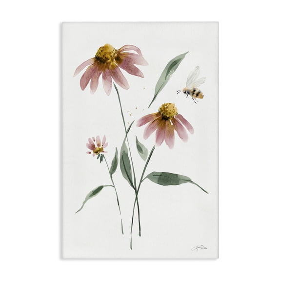 Stupell Industries Wild Honeybloom Florals Botanical & Floral Painting Gallery Wrapped Canvas Art Print Wall Art, 20 x 30
