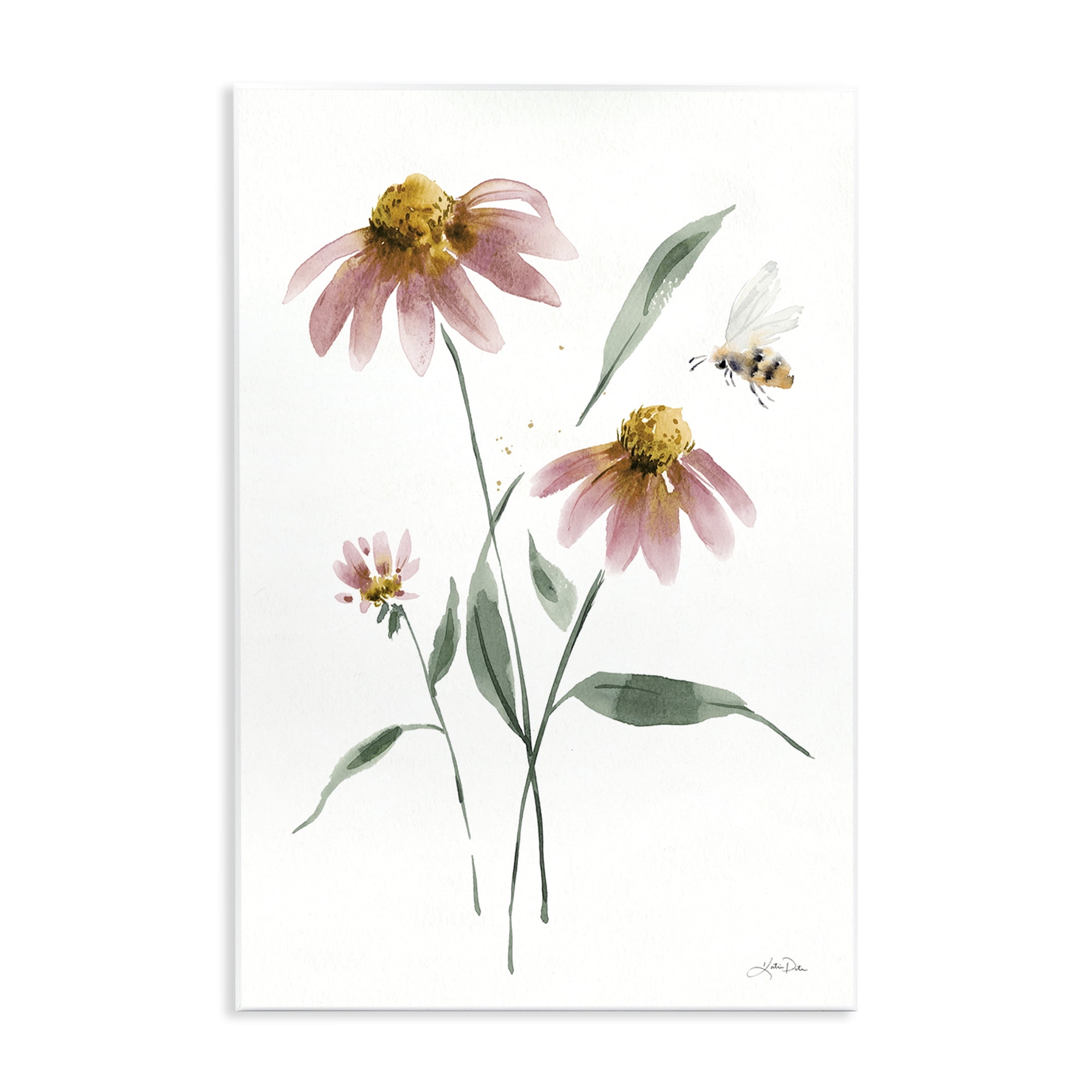 Stupell Industries Wild Honeybloom Florals Botanical & Floral Painting Unframed Art Print Wall Art, 10 x 15