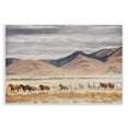 thumbnail image 1 of Wild Horses Roaming Across Western Landscape Wall Plaque Art, 19 x 13, 1 of 6