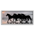thumbnail image 1 of Stupell Industries Wild Horses Sunset Beach Silhouettes Galloping Animals, 24 x 10, Design by PHBurchett, 1 of 7