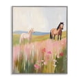 thumbnail image 1 of Stupell Industries Contemporary Wild Horses in Pink Meadow Gray Framed Giclee Art, 24 x 30, by The Prints Vibe, 1 of 8