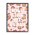 thumbnail image 1 of Stupell Industries Wild Like My Curls Phrase Leopard Print Animal, 16 x 20, Design by Daphne Polselli, 1 of 5